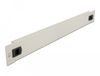 DeLOCK 66630 19 inch blindpaneel 1U Zwart, Grijs
