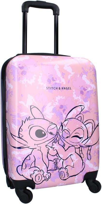 Lilo Stitch Ohana Forever Trolley Koffer - Roze - Lilo & Stitch - Hardcase - Handbagage