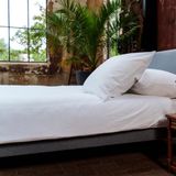 Kayori Senju Dekbedovertrek Katoensatijn - 260x200-220 + 2 slopen - Lits-jumeaux - 300TC Premium Hotelkwaliteit - Wit