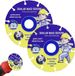Lame de scie pour meuleuse d'angle Ø 115 mm – 2 pièces Lames de scie circulaire 2223 mm alésage – Coupe fine pour le bois, le métal, l'aluminium, le stratifié, les clous et le plastique