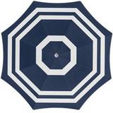 Gebro Parasol - blauw/wit - D140 cm - UV-bescherming - incl. draagtas