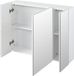 Kleankin Armoire murale en MDF, 70x15x60 cm, Blanc