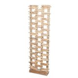 GILDE Staande reliëf Scenario van hout - natuurlijke kleuren - hoogte 115 cm x breedte 38 cm