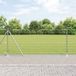 vidaXL Euro-hek met betonnen voetstuk 10 x 0,8 m gegalvaniseerd staal