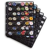 Champagnerdeckel Leuchtturm COMPART Champagnerdeckel Sammelalbum - 5er Pack Kunststoffhüllen inkl. 5 schwarzer Zwischenlagen