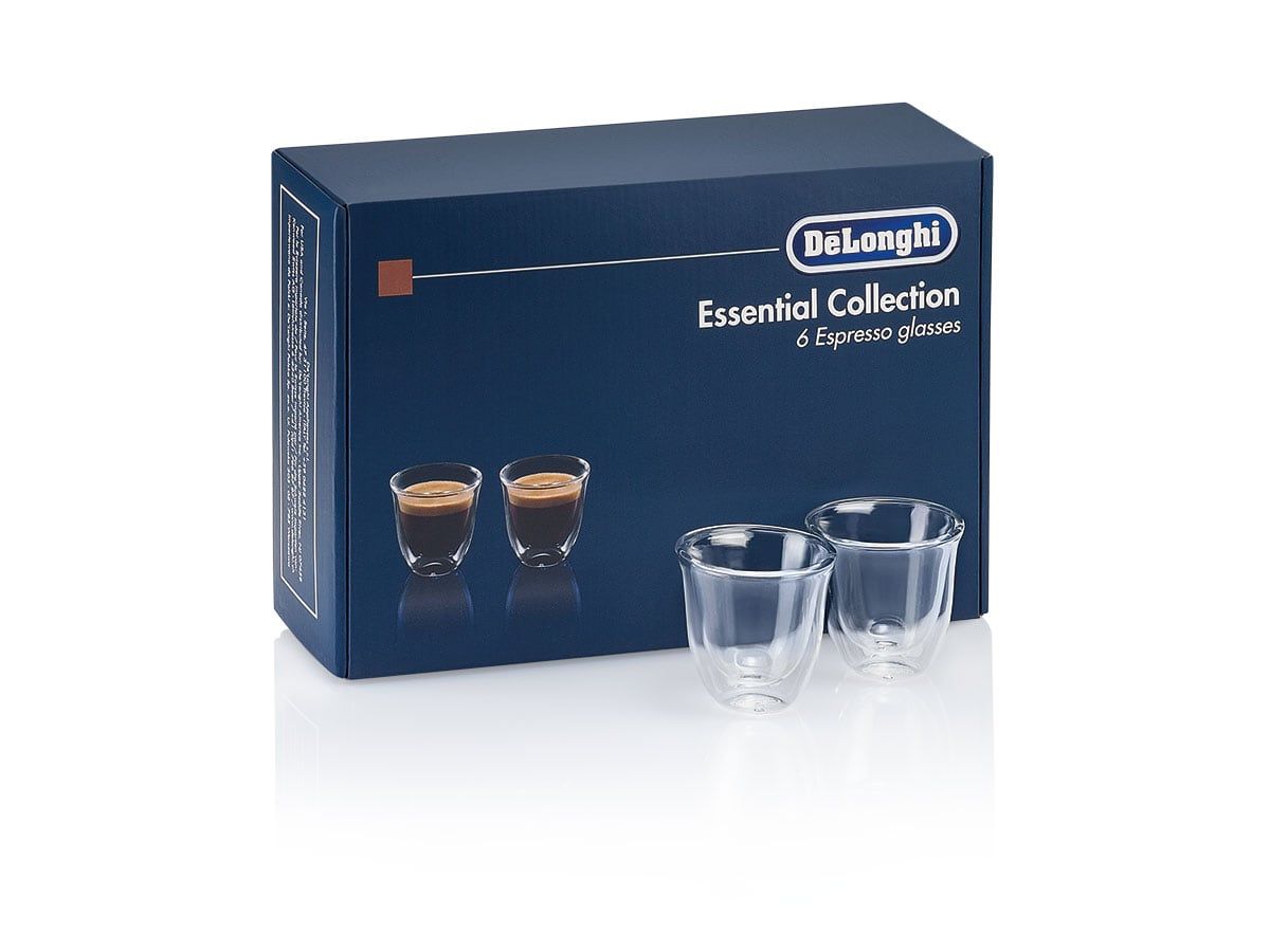 De'Longhi DLKC300 - Koffieglazen - 6 stuks - 60 ml - Doorschijnend