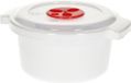 PlasticForte Magnetronschaal - deksel/ventiel - 500 ml - wit - kunststof - BPA vrij