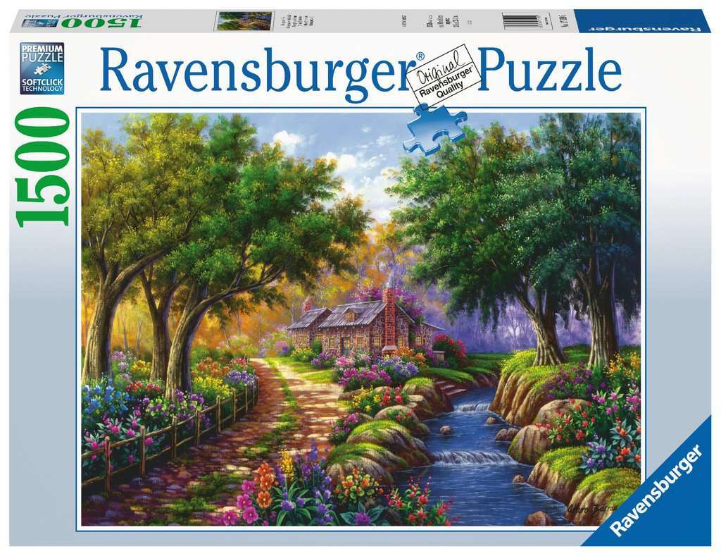 Ravensburger Cottage Bij De Rivier Puzzel (1500 stukjes)