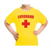 Bellatio Decorations Shoppartners Bv Lifeguard verkleed shirt - geel - voor kinderen - reddingsbrigade shirt - Verkleedkleding - jongens en meiden - Carnaval kostuum 110/116