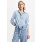 Levi's New Classic Fit BW overhemd met knoopsluiting voor dames, Lichte Dazed-steen, XS