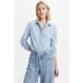 Levi's New Classic Fit BW overhemd met knoopsluiting voor dames, Lichte Dazed-steen, XS