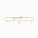 Thomas Sabo - AK0027-414-14-L27V - Enkelband - Dames - 925er Zilver geel verguld - 22-27 cm