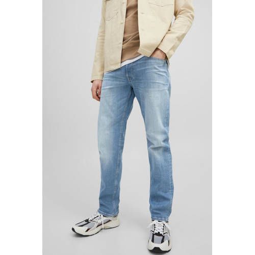 JACK & JONES JEANS INTELLIGENCE tapered fit jeans JJIMIKE JJORIGINAL jos 011 pcw blue denim