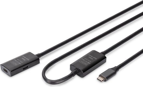 Digitus DA-73109 USB-C-kabel USB 3.2 Gen1 10 m Zwart