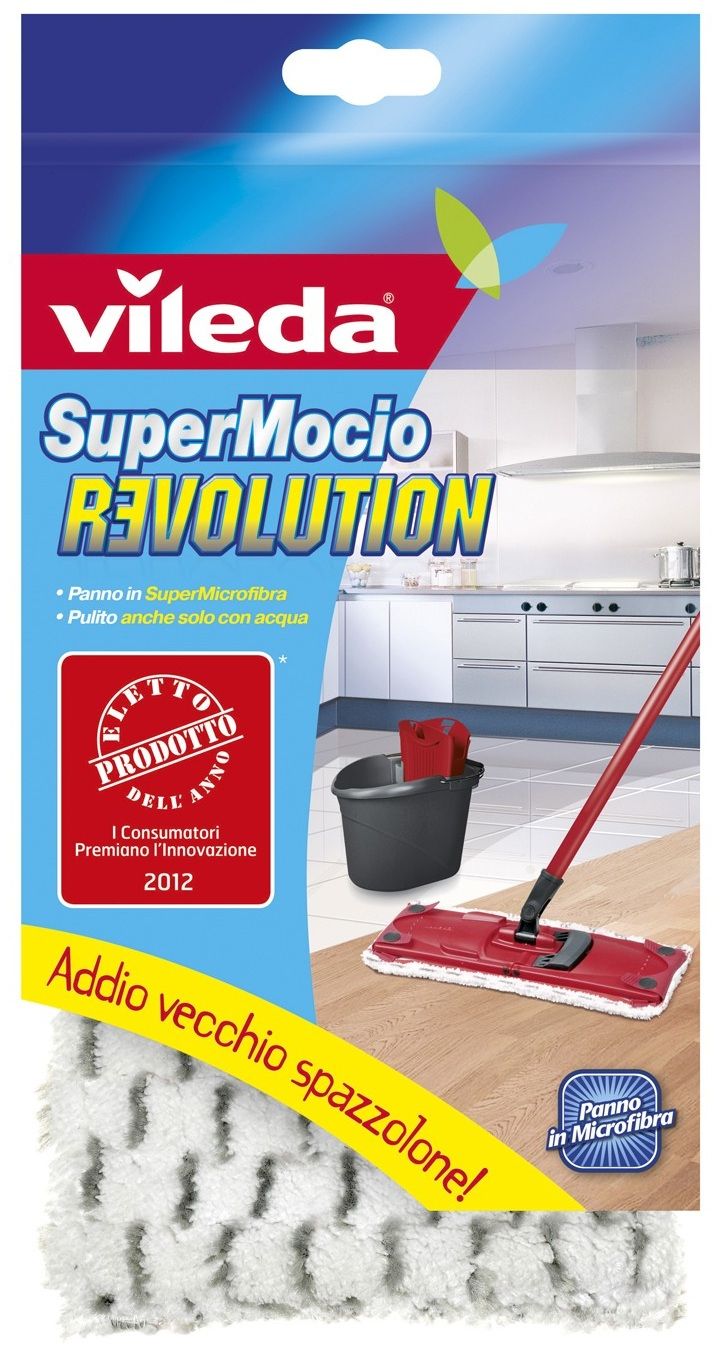 Vileda SuperMocio Revolution Ricambio - Dweilaccessoires - Microvezel - Wit