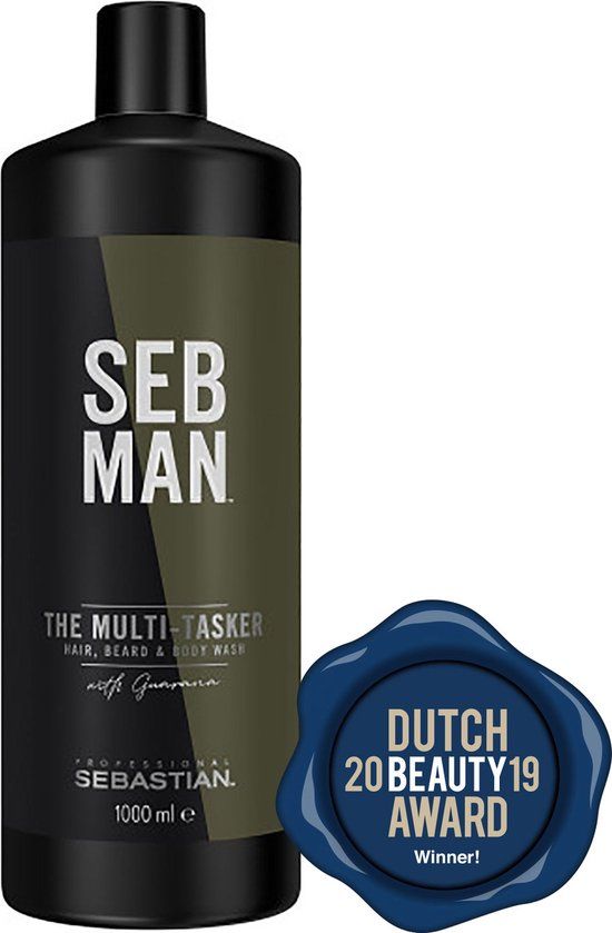 SEB MAN The Multitasker Care 3-in-1 Shampoo 1000ml - For All Hair Types