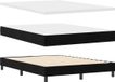 vidaXL Boxspring Bed met Hoofdeinde Zwart 140 x 190 cm Fluweel
