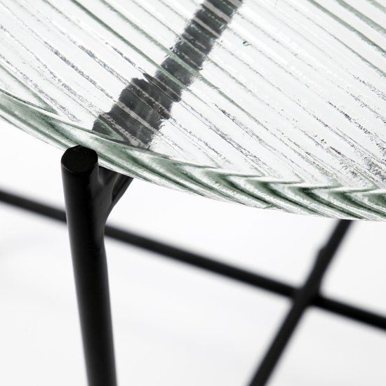 House Doctor Tamu Side Table - Black - Glass