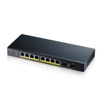 Zyxel GS1900-10HP - Commutateur Gigabit Ethernet administré avec PoE - Noir