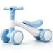 Edibaby Kinderfiets Loopfiets 1–2 jaar Balance Bike Licht Driewieler voor Kinderen 12–24 Maanden Educatief Speelgoed Cadeau Idee (Blauw)