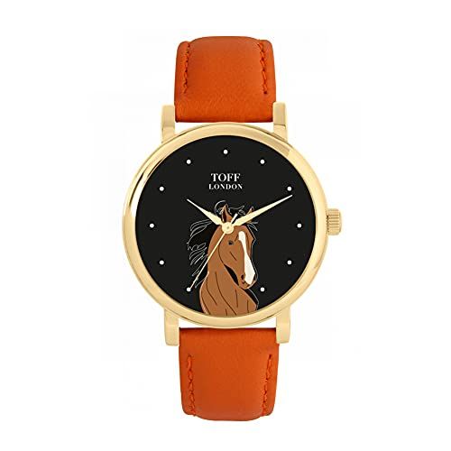Toff London Bruin Arabisch paardenhoofdhorloge - 5059656723424