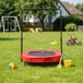 StarTech Mini trampoline - Fitness trampoline - Opvouwbaar, 143,5 x 97 cm - 5 verstelbare handgrepen - Nylon - Rood