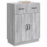 vidaXL Dressoir met lade Grijs sonoma 66 x 34,5 x 87 cm Bewerkt hout