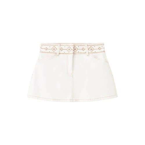MANGO TEEN denim mini rok ecru