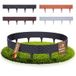 BOOGARDI Bordure de jardin aspect rotin · 4m bordure de pelouse plastique anthracite · délimitation de massif 4 coloris palissade pour massif & jardin