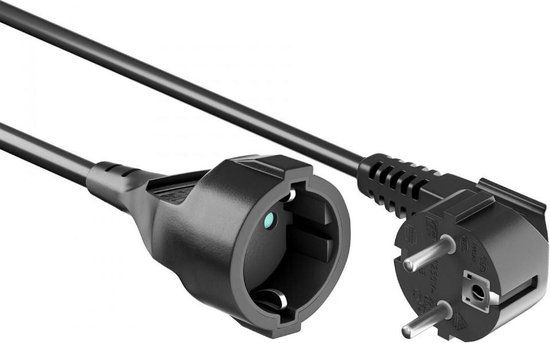 Allteq Verlengkabel - Zwart - 5 meter