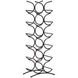 Amazon Basics Wijnrek voor 12 flessen, zwart, 24,9 x 16 x 67,8 cm