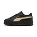 PUMA Karmen II Leather sneakers voor Dames, Zwart/Zilver, Maat 41