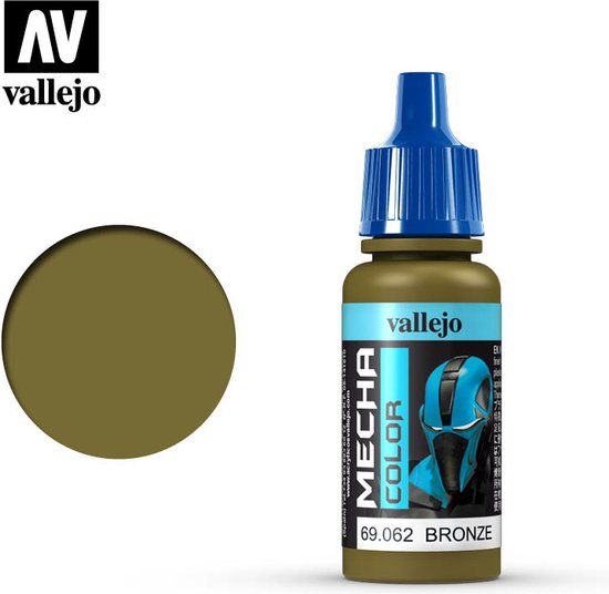 Vallejo GUNDAM Verf - MECHA Kleurnummer 69062 METALLIC - Bronze - 17 ml - Acrylverf