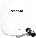 TechniSat DIGIDISH 45 - Satellietschotel voor 1 deelnemer (45 cm kleine satellietinstallatie - complete set met wandbeugel en satellietzoeker V/H-LNB) grijs