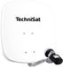 TechniSat DIGIDISH 45 - Satellietschotel voor 1 deelnemer (45 cm kleine satellietinstallatie - complete set met wandbeugel en satellietzoeker V/H-LNB) grijs