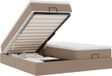 vidaXL - Lit plateforme avec matelas - 180x200cm - Similicuir - Cappuccino