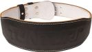 Tunturi Ceinture de musculation 90 cm - Ceinture d'haltérophilie pour soulevé de terre - Ceinture de dynamophilie pour squat - Ceinture de fitness - Cuir - Noir