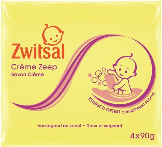 Zwitsal Zwitsal Baby CrÃ¨me Zeep - 12 x 90 gr - Voordeelverpakking