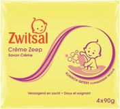 Zwitsal Baby Crème Zeep - 12 x 90 gr - Voordeelverpakking