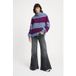 POM Amsterdam Pull - Rayures prune