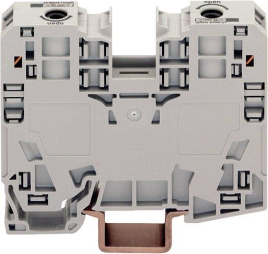 Miamor WAGO 285-135 Doorgangsklem 16 mm Spanveer Toewijzing: L Grijs 1 stuk(s)