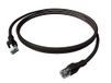 EasyLan DualBoot PushPull IP20 patchkabel, Cat.6A (Klasse EA), S/FTP, zwart, 10 m