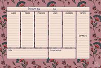Exacompta - 337008E - Hebdo Planner Color Design - 26,5 x 18 cm - roze