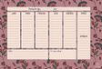 Exacompta - 337008E - Hebdo Planner Color Design - 26,5 x 18 cm - roze