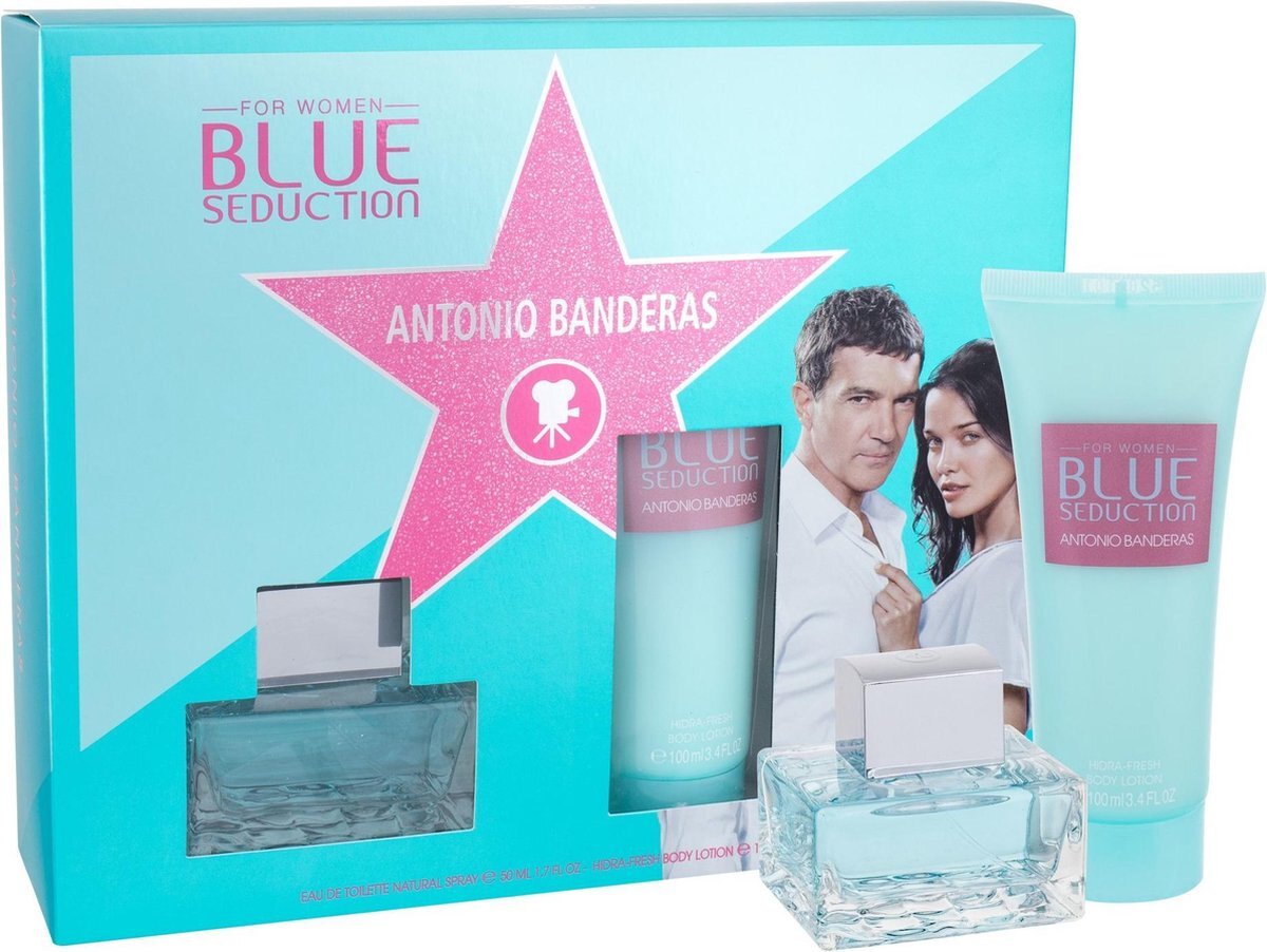 Antonio Banderas Blue Seduction 2 Piece Set - Eau De Toilette 50ml - Body Lotion 100ml