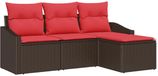 vidaXL - Canapé - 2 places - Marron - Polyrotin