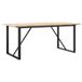 Table à manger O-frame 180x90x75,5 cm bois de pin massif et acier