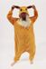 KIMU Onesie Eevee Pokemon pak kind kostuum lichtbruin - maat 128-134 - Eeveepak jumpsuit pyjama