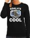 Bellatio Decorations Bol Dieren koalaberen sweater zwart dames - koalas are serious cool trui - cadeau sweater koala beer/ koalaberen liefhebber M