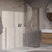 Brauer Oblivion - Inloopdouche - Helder Glas - 100 x 200 cm - met Zijwand 30 cm - incl. Glascoating - Chroom